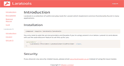 Desktop Screenshot of laratools.com